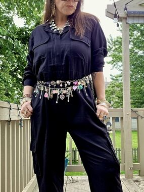 Women's Utility Jumpsuit - Black